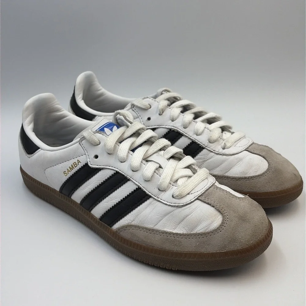 Adidas Samba OG White Black Gum Classic Sneakers Shoes Men's US 8.5